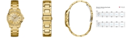 GUESS Women's Gold-Tone Stainless Steel Bracelet Watch 36mm U0779L2